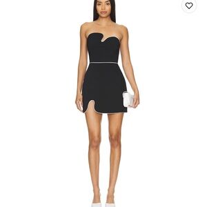 Amanda Uprichard Black Strapless Mini Dress WORN ONCE